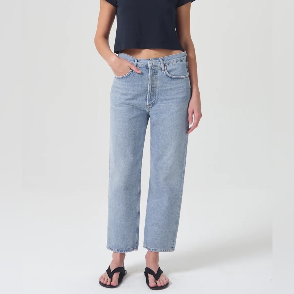 AGOLDE 90'S CROP MID RISE STRAIGHT in Replica size 26
